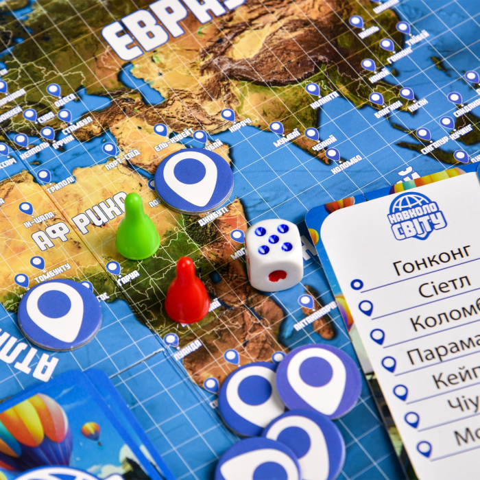 Настільна гра Strateg Навколо світу небесні пригоди  (30502) ( Вік 6+)