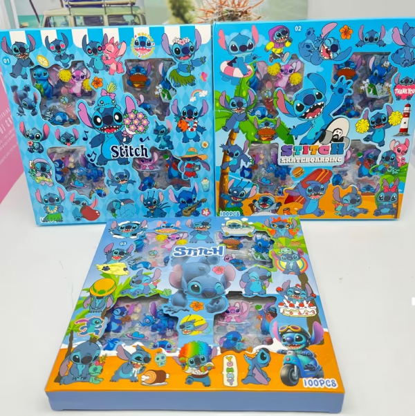 Наліпка Стіч (Stitch) набір 100 шт, ціна за набір (3812) Наліпка Стіч (Stitch) набір 100 шт, ціна за набір (3812)