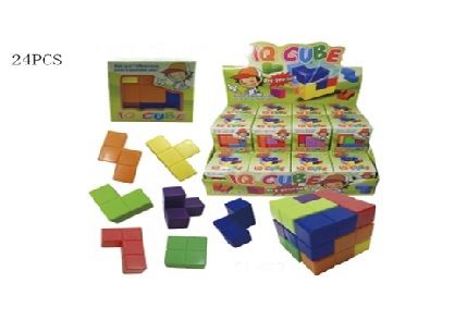 Дитяча іграшка головоломка кубік - логіка , 5см, в коробці, в дисплей боксі 22,5*27*11 см, арт 620