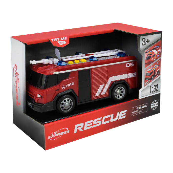 Дитяча іграшка машинка пожежна охорона WY1134A (4143) світло, звук, відео в описі 