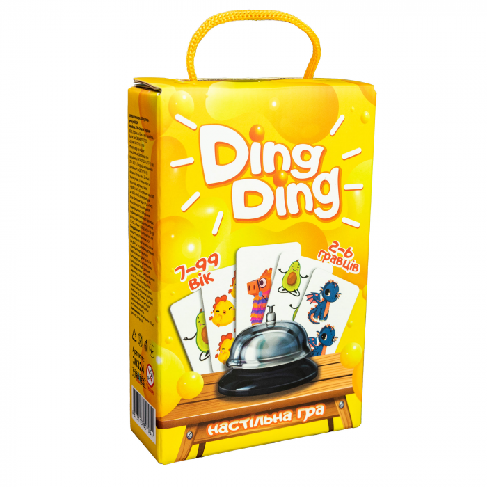 Настільна гра 30324 (укр) "Ding ding", ( Вік 7+)  в кор-ці 12-18.7-4.8 см