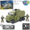 Дитяча іграшка конструктор KB 1131 військова машина MRAP SHREK ONE 532 деталі фігурка серія армія те