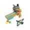 Дитяча іграшка пістолет бластер катапульта 2022-1 запускає літачки та кульки