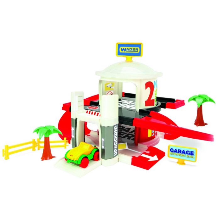 Дитяча іграшка гараж з ліфтом - 2 рівні Wader 50300