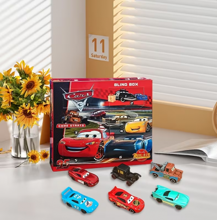 Дитяча іграшка машинка герой мультфільму тачки, гонка 7 см, набір 6 шт, метало - пластикова (4598) ціна за набір