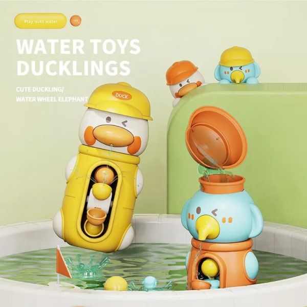 Дитяча іграшка для купання качка водоспад на присосках 53242