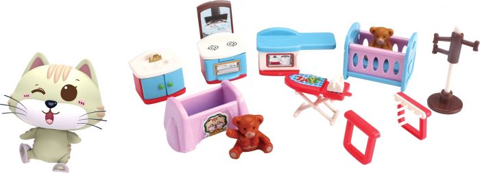 Дитяча іграшка аксесуари меблі для лялькового будиночка Нappy Family MR.MANX HY-067C