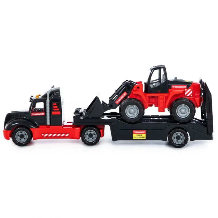 Дитяча іграшка машина трейлер та трактор навантажувач 57129 MAMMOET VOLVO 206-03