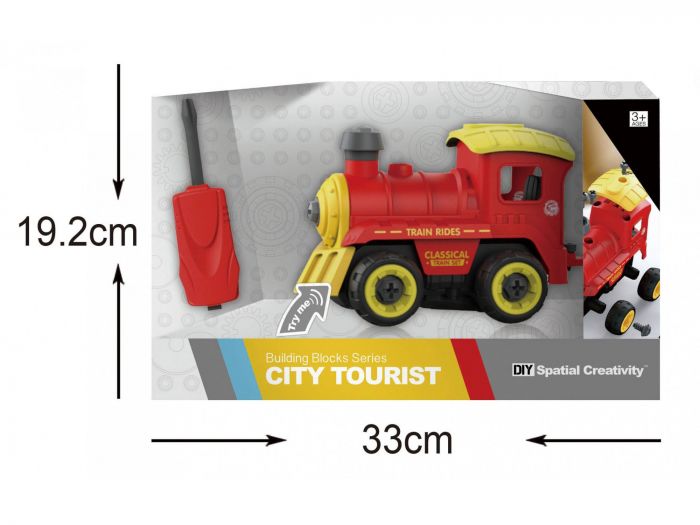 Дитяча іграшка машинка - конструктор з інструментами потяг LM8073-SZ-1 DIY Spatial Creativity ™