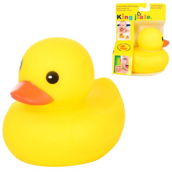 Дитяча іграшка для купання для ванної  качка 32831 пискавка в коробці 10-13-8 см