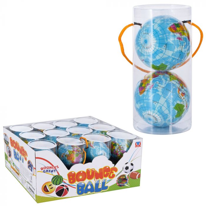 М'яч YY-58 фомовий глобус набір 2 шт колба