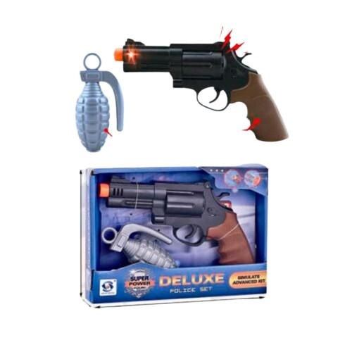 Дитяча іграшка набір поліцейського HSY-006 пістолет граната світловий та звуковий