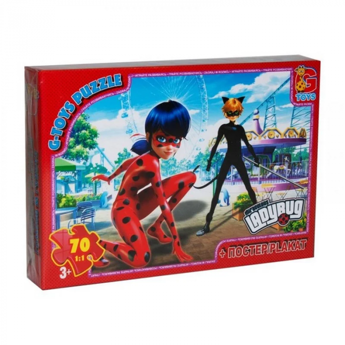 Пазли ТМ "G-Toys" із серії "Леді Баг", 35 ел. LB1017