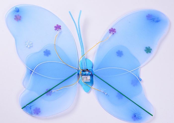 Одяг для свята карнавальний набір крила метелика, LED підсвітка, 3 режима світла w-000306