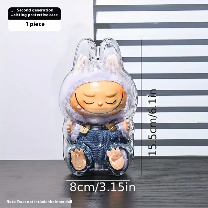 Прозорий захисний акриловий чохол для зберігання Лабубу Labubu 48143 друге покоління