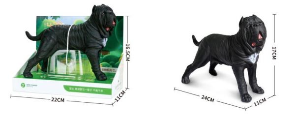 Дитяча іграшка фігурка собака неаполітанський мастиф 22 см New canna X115 в коробці 22-16,5-11 см