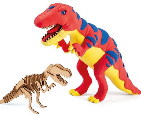 Дитяча творчість набір для ліплення з легкого пластиліну тиранозавр TY4418