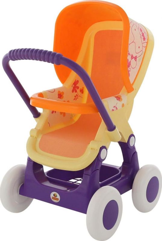 Дитяча іграшка візок коляска для ляльки пупса 4-х колісна 48158