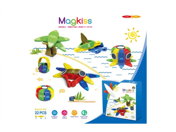 Дитяча іграшка магнітний конструктор, 22 деталі (6884 Duo le qi) логіка, моторика, антистрес