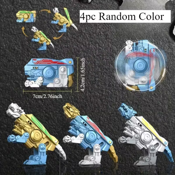 Дитяча іграшка гіроскоп спінер антистрес трансформер робот динозавр (3780) відео в описі