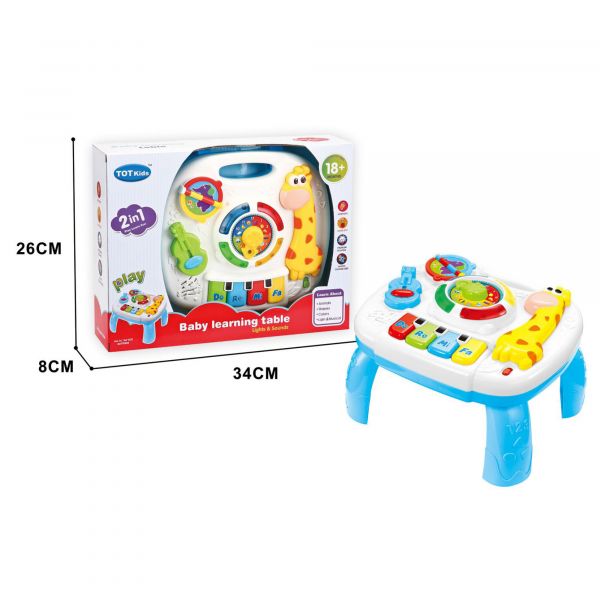 Дитяча іграшка розвиваючий столик, світло, звук 1089 TOT KIDS™