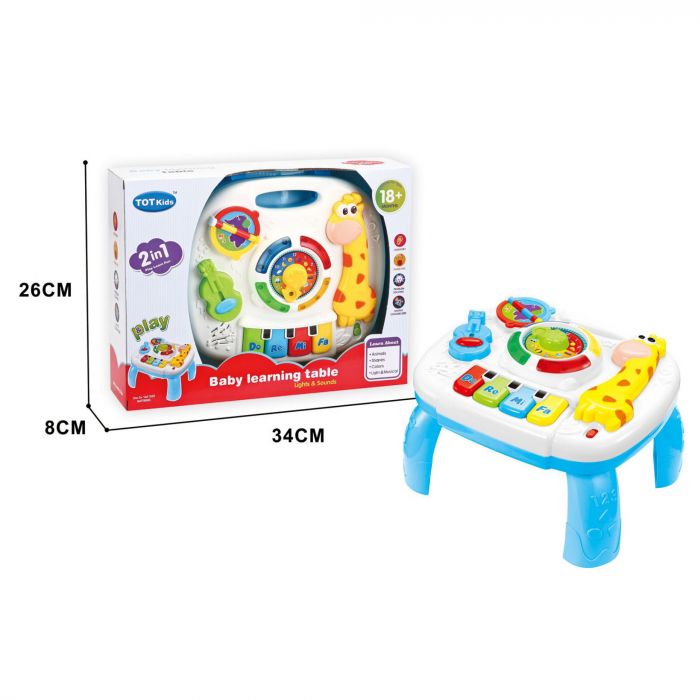 Дитяча іграшка розвиваючий столик, світло, звук 1089 TOT KIDS™