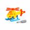 Дитяча іграшка гелікоптер (вертоліт) конструктор з викруткою (розбирається) 16 елементів 78223 Polesie в пакеті