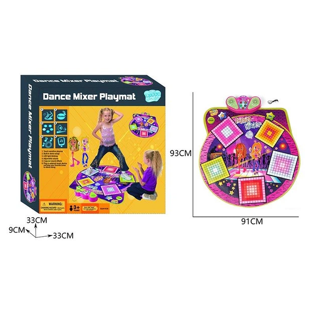 Дитяча іграшка танцювальний музичний килимок Dance Mixer Playmat SLW9726 світло, звук