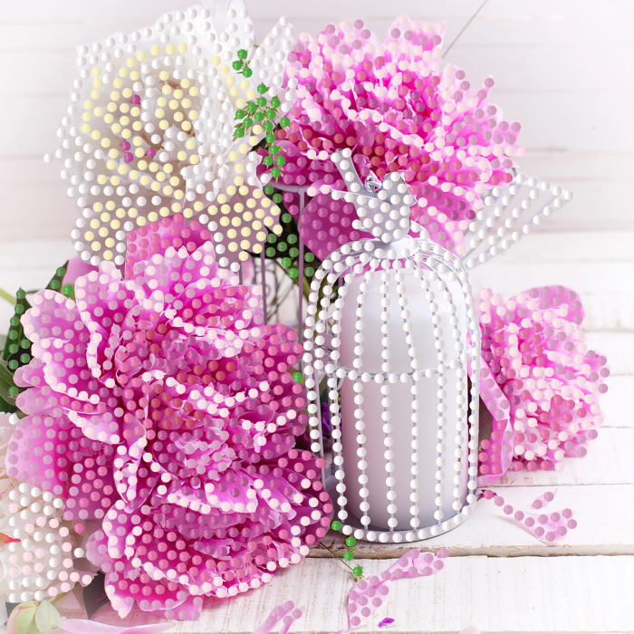 Набір для творчості алмазна картина Ранкова ніжність Strateg розміром 18х18 см (ZAV1818-21)