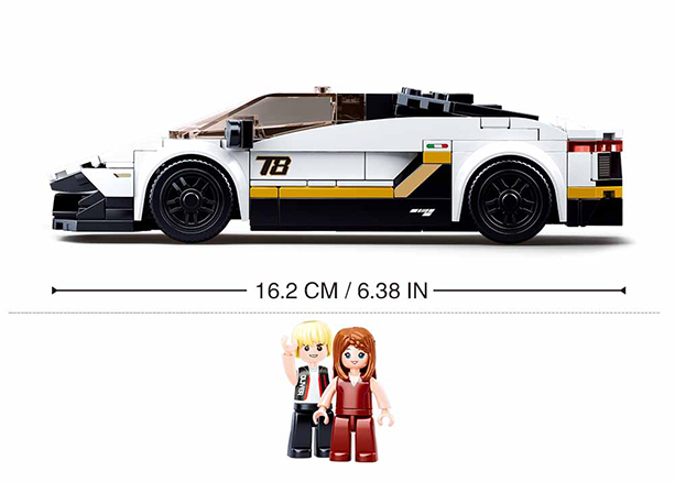 Дитяча іграшка конструктор гоночна машина 276 деталей M38-B0957 SLUBAN серія Model Bricks