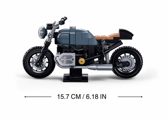 Дитяча іграшка конструктор мотоцикл 191 деталь M38-B1134 SLUBAN маштаб 1:12 серія Model Bricks в коробці 22-19-6 см