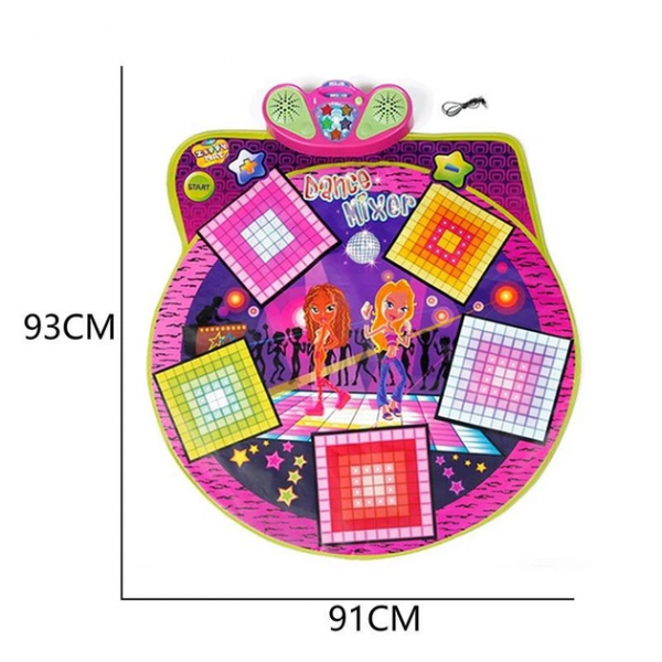 Дитяча іграшка танцювальний музичний килимок Dance Mixer Playmat SLW9726 світло, звук
