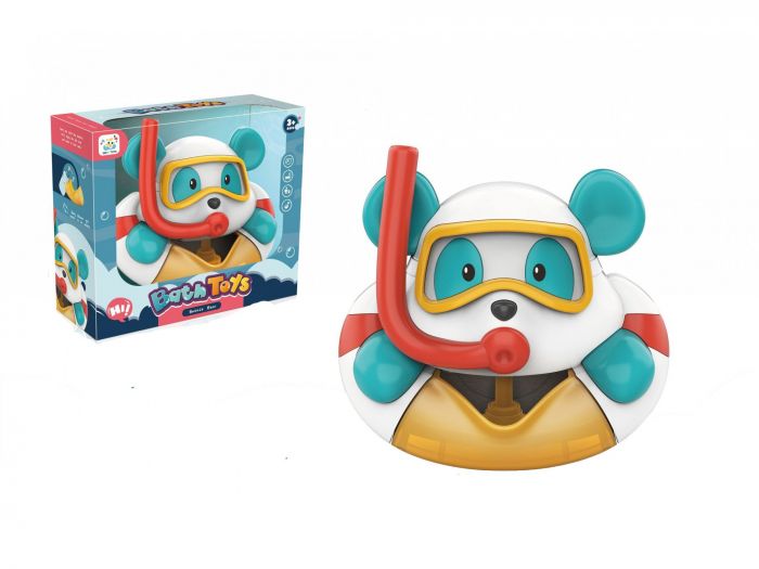 Дитяча іграшка генератор ферма мильних бульбашок (бульбашкомет) для купання ведмедик (набір для ванної) арт. HN1868-1 / літній розпродаж