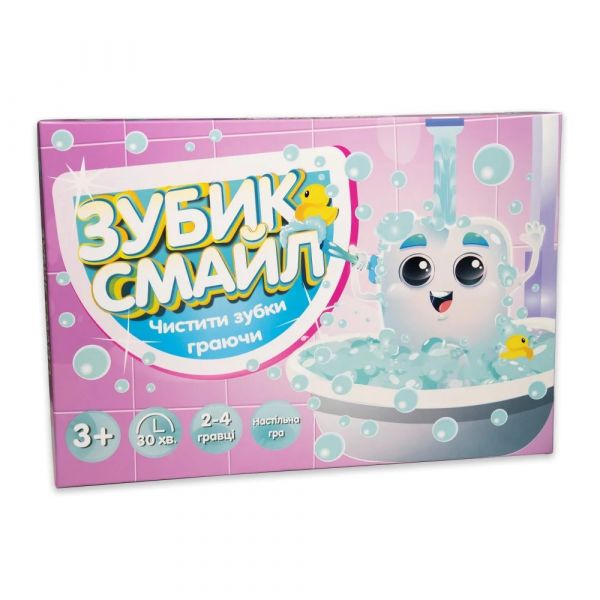 Дитяча іграшка настільна гра Strateg зубик смайл бродилка українською мовою 30398