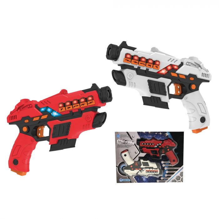 Дитячаі іграшка гра лазерний бій Laser Guns CSTAG пістолет бластер інфрачервоний 2 шт BB8913A CANHUI