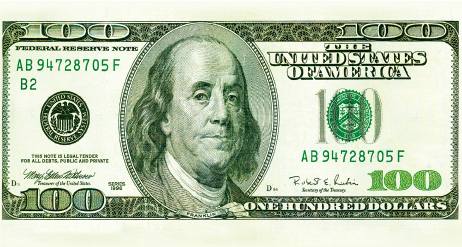 Конверт подарунковий для грошей купюри 0999 (100 доларів) Конверт подарунковий для грошей купюри 0999 (100 доларів)