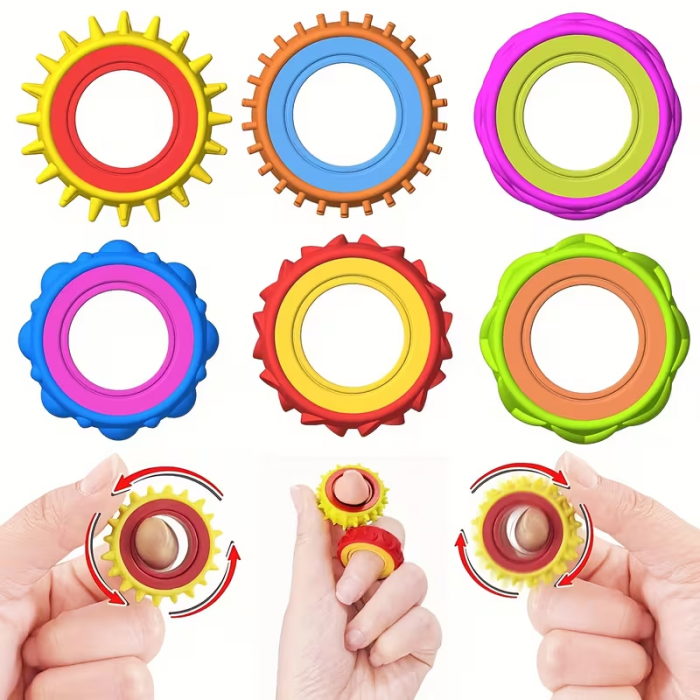 Антистрес іграшка спінер сенсорне кільце (4560) ціна за 1 шт (відео в описі)