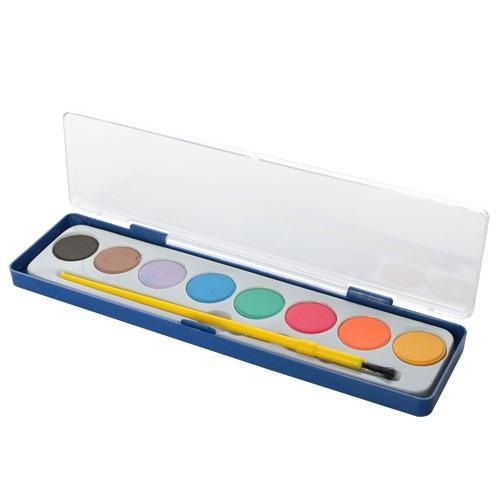 Фарби акварельні сухі 8 кольорів ST00215 пензлик
