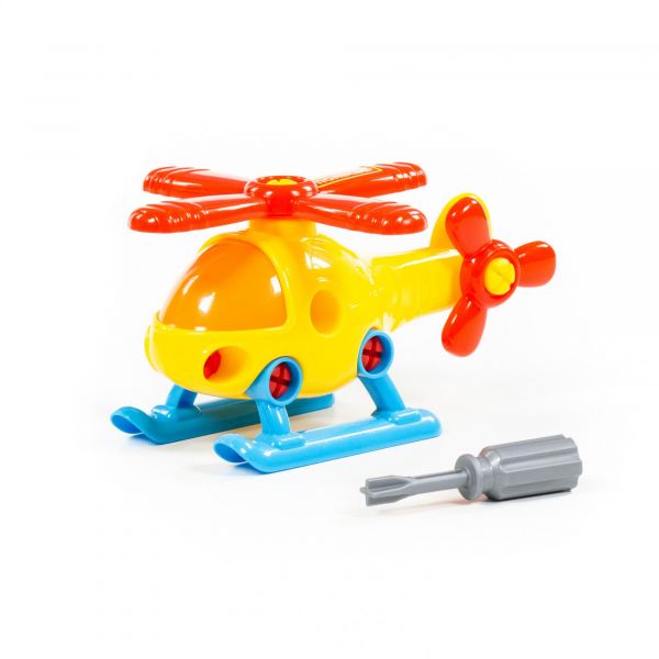 Дитяча іграшка конструктор гелікоптер з інструментами 16 елементів в пакеті 78223