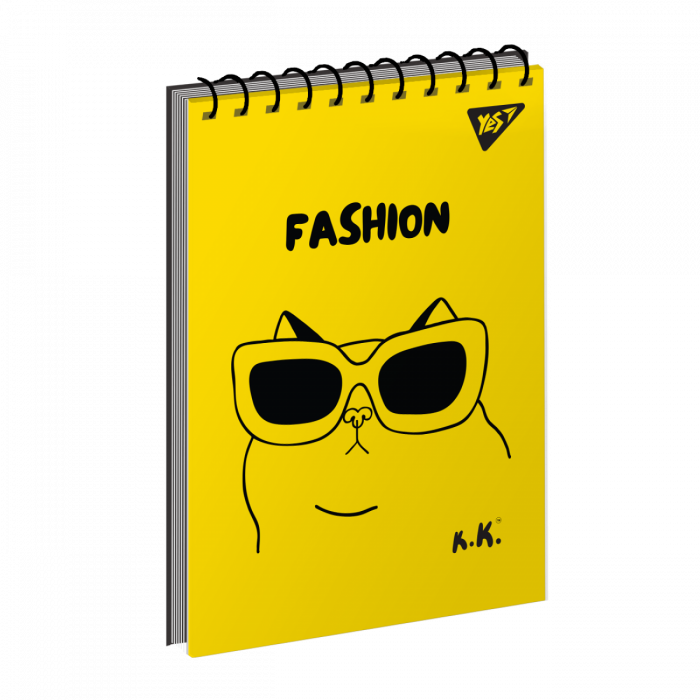 Зошит блокнот для записів YES А7/80 од.спіраль "Tattoo cats" 151864