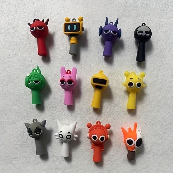 Дитяча іграшка фігурка Спрункі (Sprunki), 3 см, пакет - сюрприз, персонаж гри Incredibox (3744), ціна за 1 шт