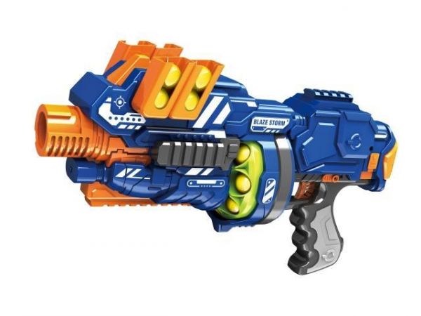Дитяча іграшка пістолет автомат бластер що стріляє поролоновими набоями ZC7087 Zecong toys
