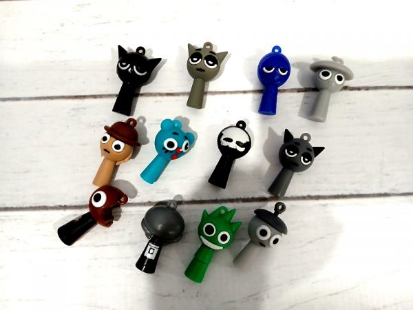 Дитяча іграшка фігурка Спрункі (Sprunki), набір 12 шт, персонажах гри Incredibox (4606), ціна за наб