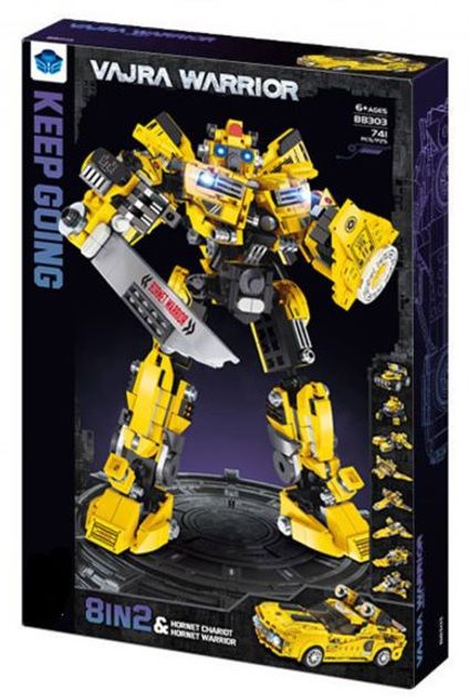 Дитяча іграшка конструктор (8 в 2) спорткар - робот (трансформер) 741 деталь, MAYA TOYS BB303