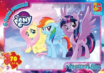 Пазли для дітей ТМ G-Toys із серії: My little Pony (Моя маленька поні) 70 ел MLP014