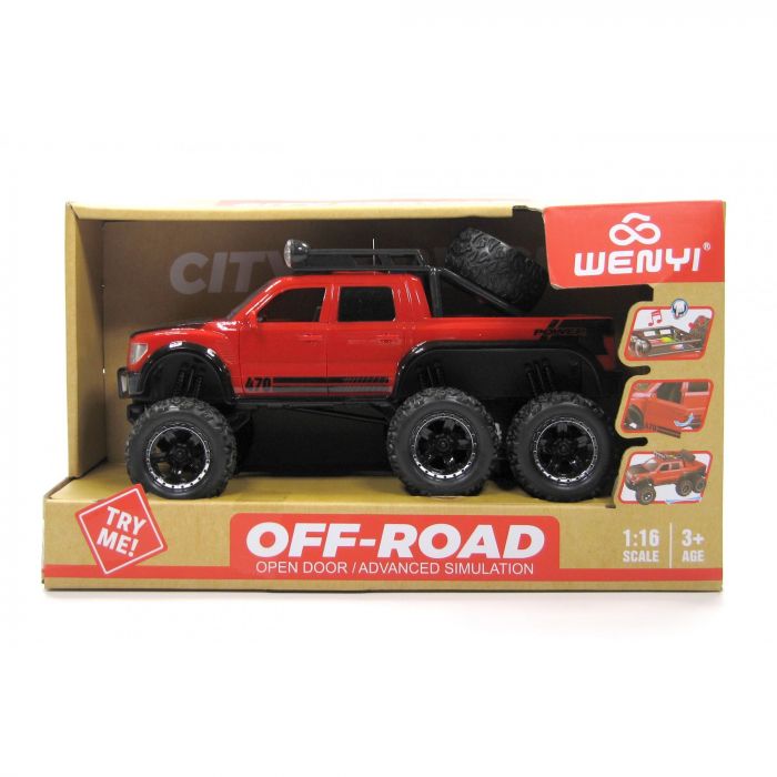 Дитяча іграшка джип позашляховик фрикційний шестиколісний WY470A WENYI сітлові та звукові ефекти (відео в описі)