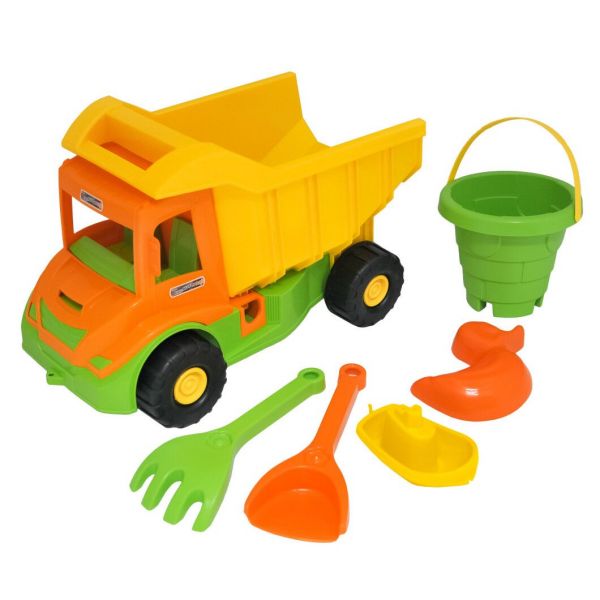 Дитяча іграшка машинка вантажівка Multi truck з набором для піску 39930 ТМ Тигрес