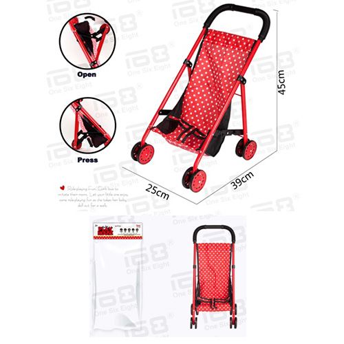 Дитяча іграшка візок коляска для ляльки CS5821A металевий