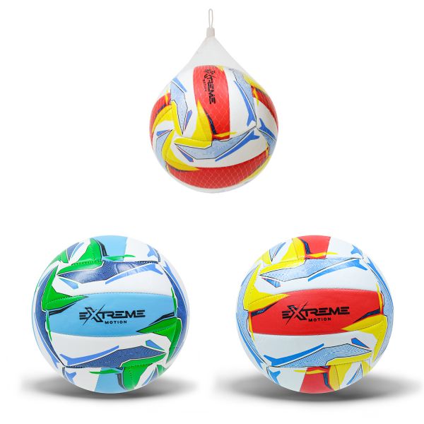 М'яч волейбольний розмір №5 матеріал поверхні PU вага 280 грамiв VB24504 Extreme motion сiтка + голка, 2 кольора