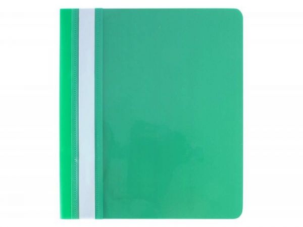 Папка пластикова швидкозшивач Eкономікс  A5 глянець б/п зелена E31507-04